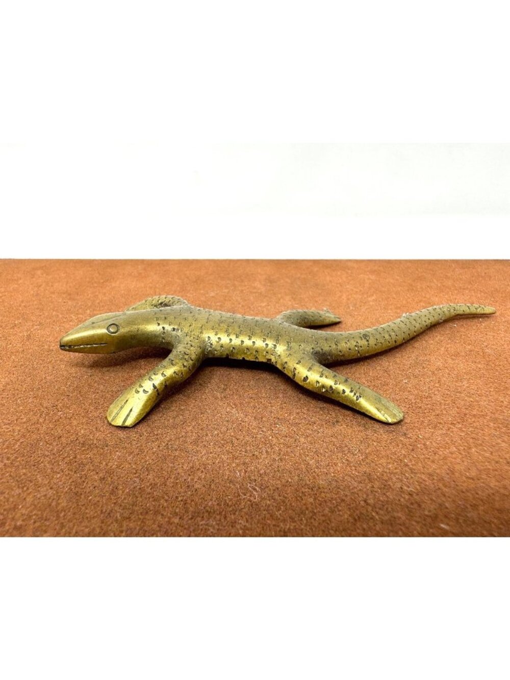 Vintage Brass Lizard Figurine